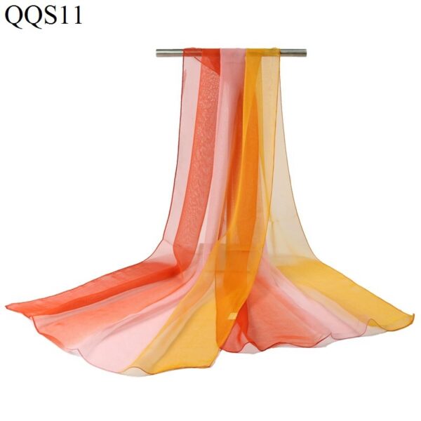 a gradient of purple, orange, and light green - Image 9