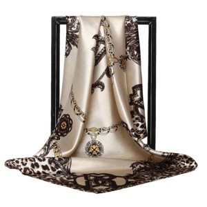 Vintage Equestrian Satin Scarf