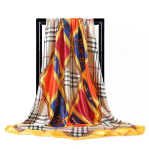 Square Mulberry Silk Scarf 11