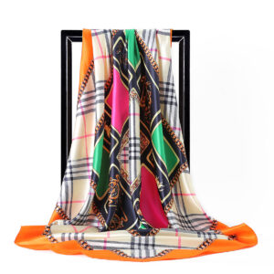 Square Mulberry Silk Scarf 14