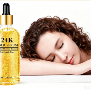 Gold Hyaluronic Acid Serum for Face,   Anti Aging Collagen Peptide Face Serum for Women, Moisturizer Glowing Skin Collagen Booster Hyaluronic Acid for Dark Spots & Fine Lines 3.38 Fl Oz