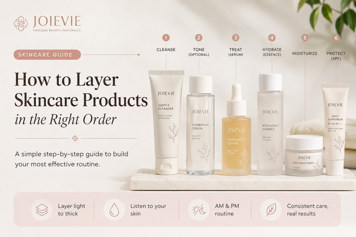 How to layer skincare products in the right order
